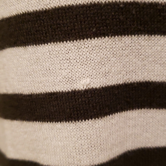 Asos 4 Black White Striped Sweater Elbow Patches - Picture 4 of 8